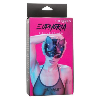 Euphoria Collection Cat Mask - Sensual BDSM Role-Play Accessory for Women - Model EM-2021 - Enhances Intimate Pleasure - Black