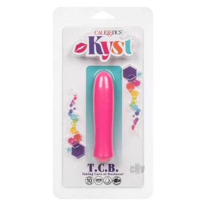 Kyst TCB Taking Care Of Business Pink Personal Stimulator - Model TCB-123 - For Women - Intimate Pleasure - Silky Smooth Satin Finish - Adult Naughty Store