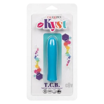 Kyst TCB Taking Care Of Business Blue Compact Personal Stimulator - Model TCB-1001 - For Men and Women - Intense Pleasure for All Your Desires - Silky Smooth Satin Finish - Adult Naughty Store