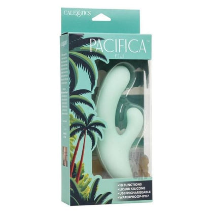 Pacifica Fiji Green Dual Stimulator G-Spot Vibrator - Model 001 - For Women - Aqua Green - Adult Naughty Store