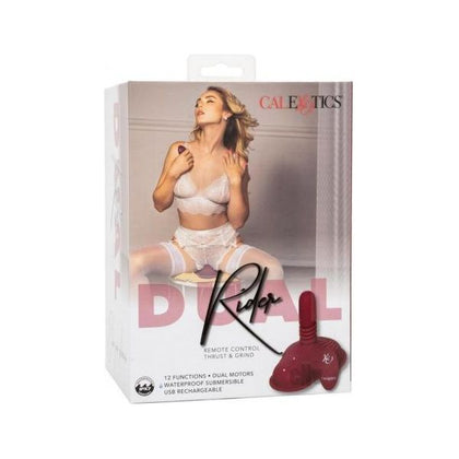 Introducing the SensaPleasure Dual Rider Remote Thrust/Grind Red - The Ultimate Pleasure Experience