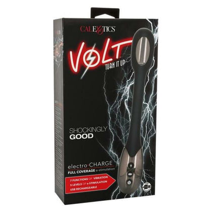 Volt Electro Charge Black Flexible Electro-Stimulation Massager for Intense Pleasure - Model VEC-500 - Unisex - Full-Body Stimulation - Black