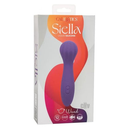 Stella Liquid Silicone O Wand - Premium Vibrating Massager for Women - Model S1X - Intense Clitoral Stimulation - Deep Purple