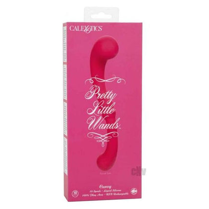 Introducing the Sensation Seeker Curvy Red Silicone Wand Massager - Model SLW-10R: The Ultimate Pleasure Companion for All Genders and Every Intimate Desire - Adult Naughty Store