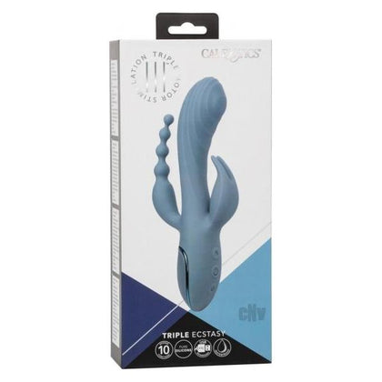 Introducing the Iii Triple Ecstasy Blue - Powerful Triple Action Massager for Ultimate Pleasure