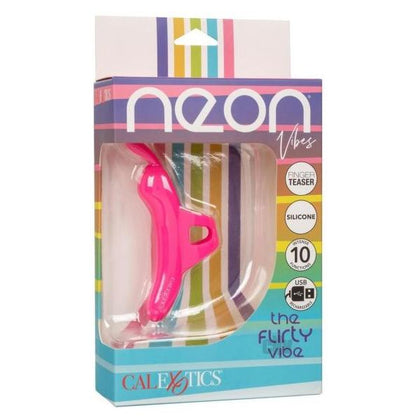 Neon® Vibes Flirty Finger Vibe - Model FV-10 - Female - Clitoral Stimulation - Pink - Adult Naughty Store