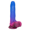 Introducing the Naughty Bits Ombre Hombre Vibe Dildo - The Ultimate Glittering Pleasure Experience! - Adult Naughty Store