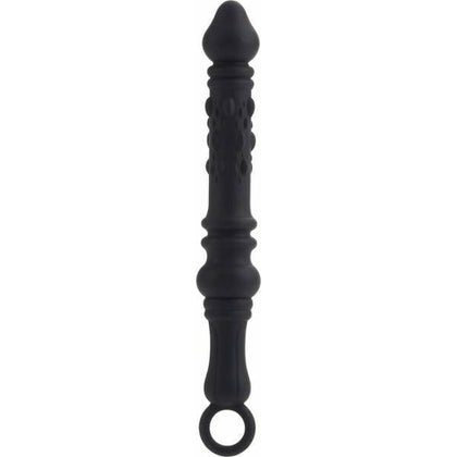 Introducing the PliFlex™ Silicone Prostate Probe - Model P7.75-1.25! The Ultimate Pleasure Companion for Men - Textured, Flexible, and Sensational - in a Captivating Charcoal Grey. - Adult Naughty Store