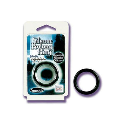 Dr. Joel Kaplan Silicone Prolong Ring Smooth Black - Premium Male Cock Ring for Extended Pleasure - Adult Naughty Store