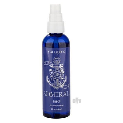 Admiral Erect Sta-Hard Serum 4oz - Premium Numbing Lubricant for Extended Pleasure - Model: AE-1001 - Unisex Formula for Enhanced Stimulation - Delivers Maximum Stamina and Sensual Delight - Clear