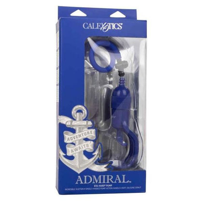 Admiral Sta-Hard Pump Blue - Powerful Male Enhancement Pump for Increased Girth and Pleasure - Adult Naughty Store