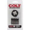 Colt Enhancer Rings - Soft and Stretchy Erection Enhancers for Men - Model X2 and X4 - Enhance Pleasure and Performance - Black
