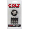 Colt Enhancer Rings - Soft and Stretchy Erection Enhancers for Men - Model X2 and X4 - Enhance Pleasure and Performance - Black - Adult Naughty Store