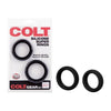 Colt Silicone Super Rings Black - Powerful Pleasure Enhancers for Men - Adult Naughty Store