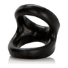 Colt Snug Tugger Black Dual Support Ring - Versatile Dual Enhancer for Men - Model CT-DSR-001 - Provides Scrotum Support - Enhances Pleasure - Black - Adult Naughty Store