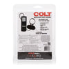 Colt Waterproof Power Cockring Black - Vibrating Penis Ring for Enhanced Pleasure - Adult Naughty Store