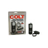 Colt Waterproof Power Cockring Black - Vibrating Penis Ring for Enhanced Pleasure - Adult Naughty Store