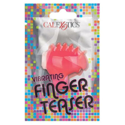 Introducing the SensaVibe Foil Pk Vibrate Finger Teaser Pink - The Ultimate Pleasure Companion for Intimate Moments!