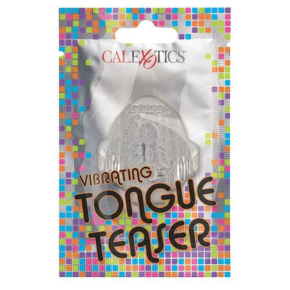 Introducing the Clear Foil Pk Vibrate Tongue Teaser - The Ultimate Pleasure Enhancer for Oral Play! - Adult Naughty Store