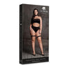 Ananke Xii Ps Black Three-Piece Lingerie Set for Women - Seductive, Stretchable, and Sensational - Size XL to XXXXL - Adult Naughty Store