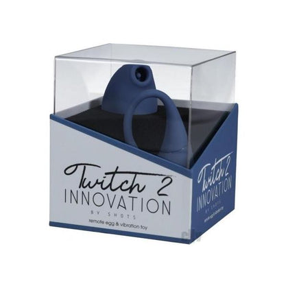 SHOTS TWITCH 2 Clitorial Stimulator & Insertable Egg - Dual-stimulating Intimacy Toy for Her in Blue