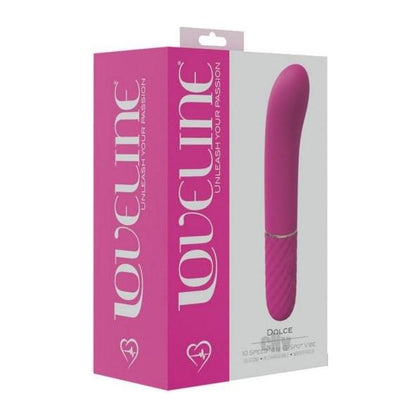 Introducing Luxe Loveline Dolce Mini Gspot Vibrator Model D001 for Women in Passionate Pink