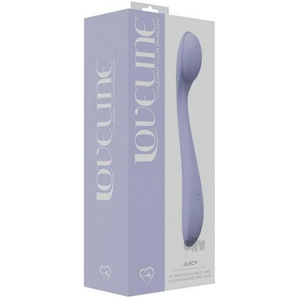 Introducing the Loveline Juicy Flexible Vibe Lavender, Model L-2000: Premium Silicone G-Spot and Clitoral Vibrator for Her