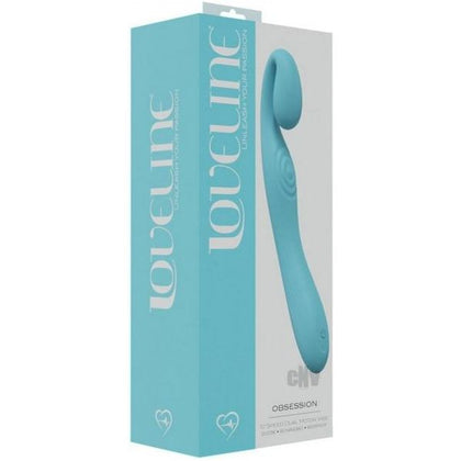 Introducing Loveline Obsession Dual Motor Vibrator - Model F1-RPM10200, for Women - Clitoral & G-spot Stimulation, in Blue