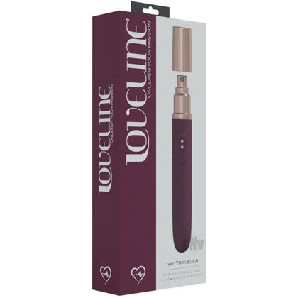 Introducing the Loveline Traveler Vibe Burgundy Clitoral and G-Spot Vibrator - Model F1, Perfect for Women, Whispers QUIETLY with 10 Modes, Reaching 9500rpm!