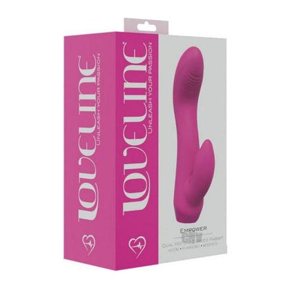 Empower Dual Motor Rabbit Pink:
Loveline Silicone Rabbit Vibrator EM-001 for Women - Clitoral and G-Spot Stimulation - Adult Naughty Store