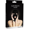 Ouch Subversion Mask Black O-S: The Ultimate BDSM 3-Hole Hood Mask for Submissive Pleasure - Adult Naughty Store