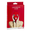 Ouch Subversion Mask Red - Sensory Deprivation Hood for Open-Mouth BDSM Play - Adult Naughty Store