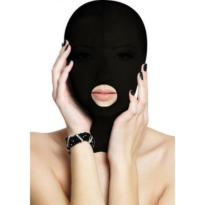 Ouch Submission Mask Black O-S: Spandex BDSM Sensory Deprivation Hood - Model SM-001 - Unisex - Full Head Coverage - Black - Adult Naughty Store