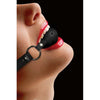 Ouch! Breath Ball Gag with Leather Straps - Model O-S - Unisex - Enhanced Sensation - Black - Adult Naughty Store