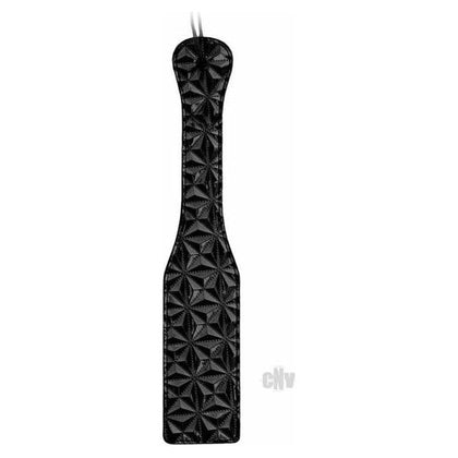 Ouch Luxury Paddle Black - Exquisite Vinyl and Faux-Leather BDSM Correction Master for Strict and Fashionable Play - Adult Naughty Store