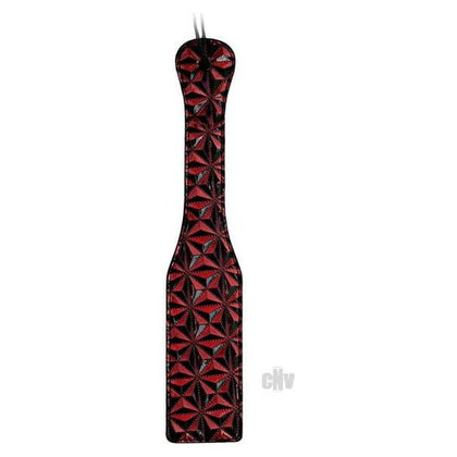 Luxurious OUCH! Burgundy Vinyl and Faux-Leather BDSM Paddle - Model OUCH-PDL-001 - Unisex - For Intense Sensations and Discipline