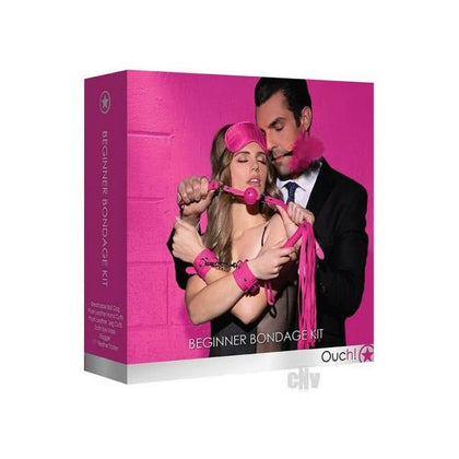 Ouch Kits Beginners Bondage Pink - Complete BDSM Set for Couples, Model B1001, Unisex, Pleasure Play in Pink - Adult Naughty Store