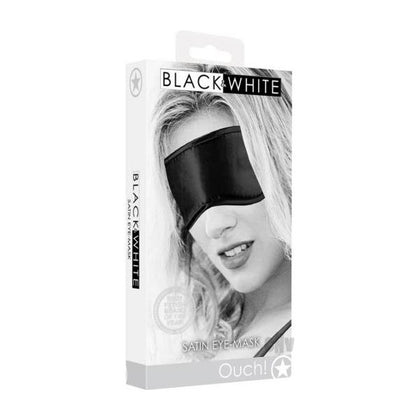 Ouch Satin Eye Mask Black - Sensual Blindfold for Enhanced Pleasure