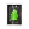 Ouch! Glow in the Dark Cock Ring Ball Strap Separator - Model X69 - Male - Intense Pleasure - Fluorescent Green