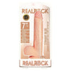 RealRock Straight W-Balls 7 Vanilla - Lifelike Dildo for Intense Pleasure and Explosive Orgasms