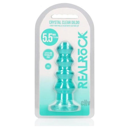 RealRock Curvy Dildo/Plug 5.5 Tur - Crystal Clear Pleasure for Ultimate Satisfaction - Adult Naughty Store