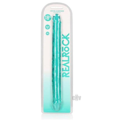 Realrock Crystal Clear Double Dong 18 Tur - Ultimate Pleasure for Both Genders, Perfect for Anal and Vaginal Stimulation