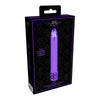 Royal Gems Shiny Purple Vibrating Wand Massager - Model F-1X | For All Genders | Internal and External Stimulation - Adult Naughty Store