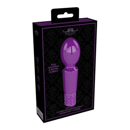 Royal Gems Brilliant Purple - Luxury Silicone Vibrating Stimulator for Small Erogenous Zones - Model RG-001 - Women - Clitoral Stimulation - Elegant Deep Purple - Adult Naughty Store