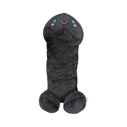 Introducing the Pleasure Plus Deluxe Penis Stuffy 24 Black Plush Cuddly Toy - Adult Naughty Store