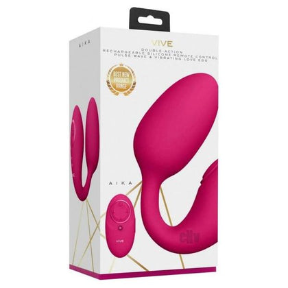 VIVE Aika Pulse Wave Egg Pink - Premium Dual Stimulation Vibrator for Women's Intimate Pleasure