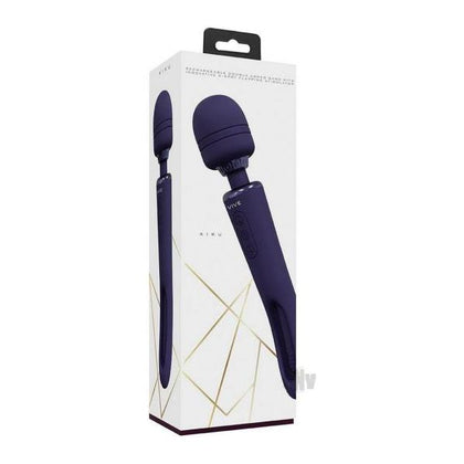 KIKU Double Ended Vibrator & Wand VIVE056 Purple: Ultimate Pleasure Tool for Women - 10 Functions, Waterproof, Rechargeable