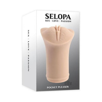 Satisfyer Pocket Pleaser Light Stroker - Model SPPL001 - Male - Oral & Vaginal - Light Pink