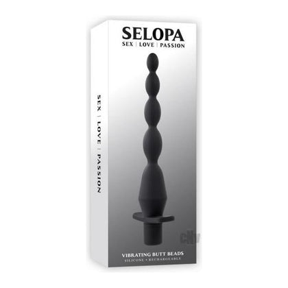 Selopa SVBB-001 Vibrating Butt Beads - Ultimate Anal Stimulation Toy for Sensual Pleasures - Black