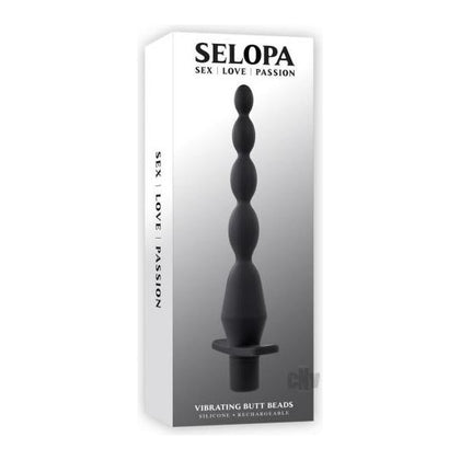 Selopa SVBB-001 Vibrating Butt Beads - Ultimate Anal Stimulation Toy for Sensual Pleasures - Black - Adult Naughty Store